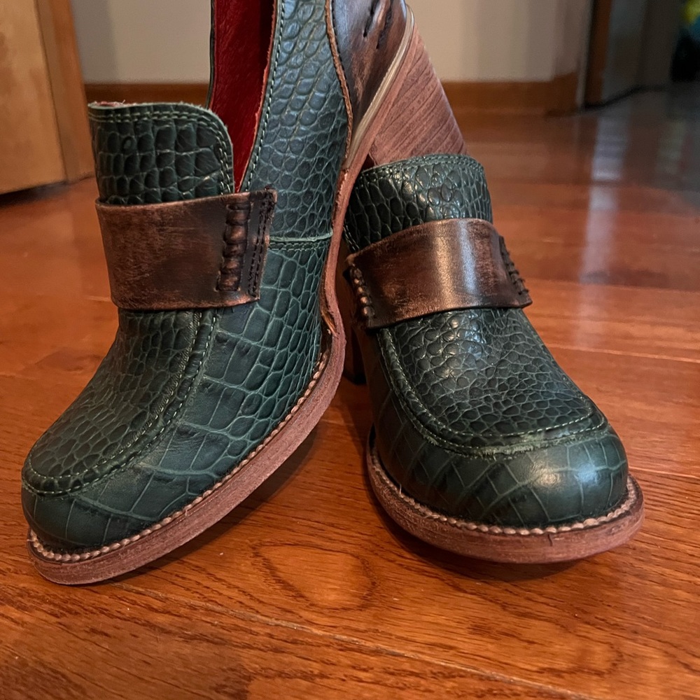 Freebird Chunky Heel Loafers